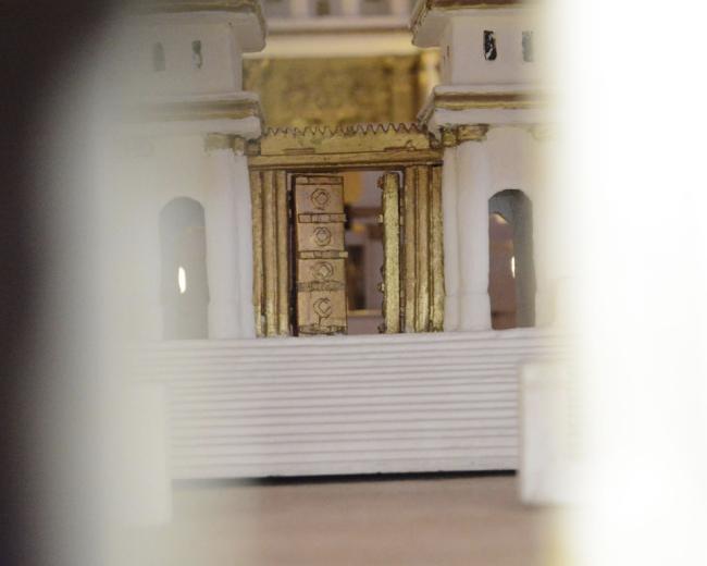 Photo of the Temple model